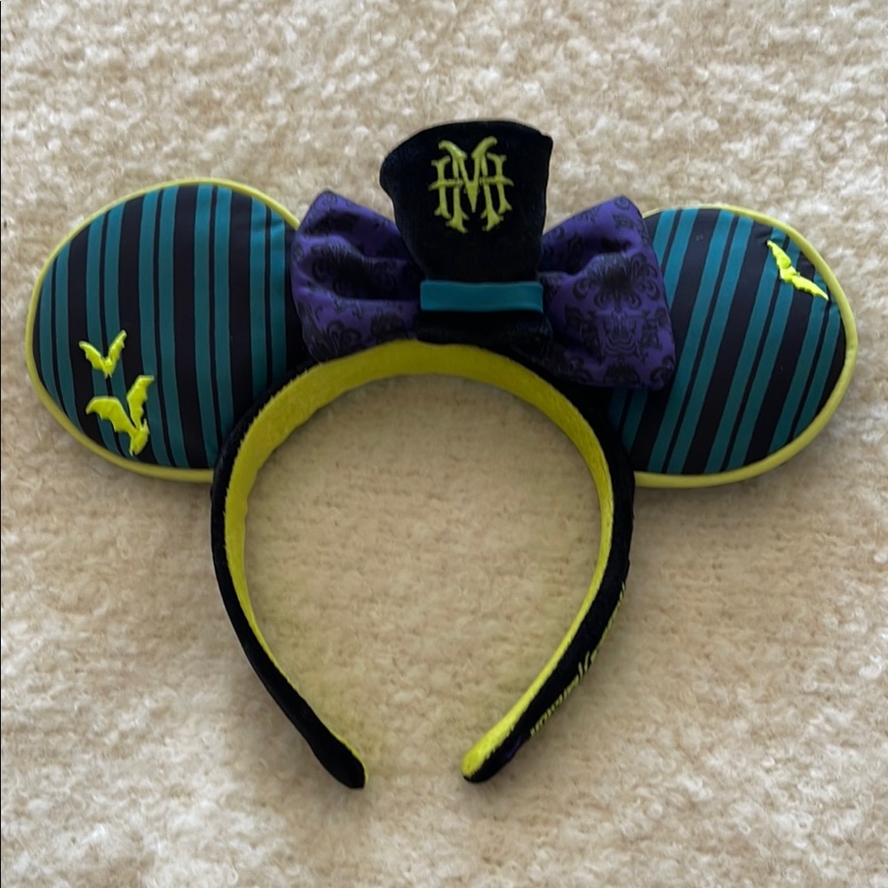 Disney Haunted Mansion Ears Headband * EUC